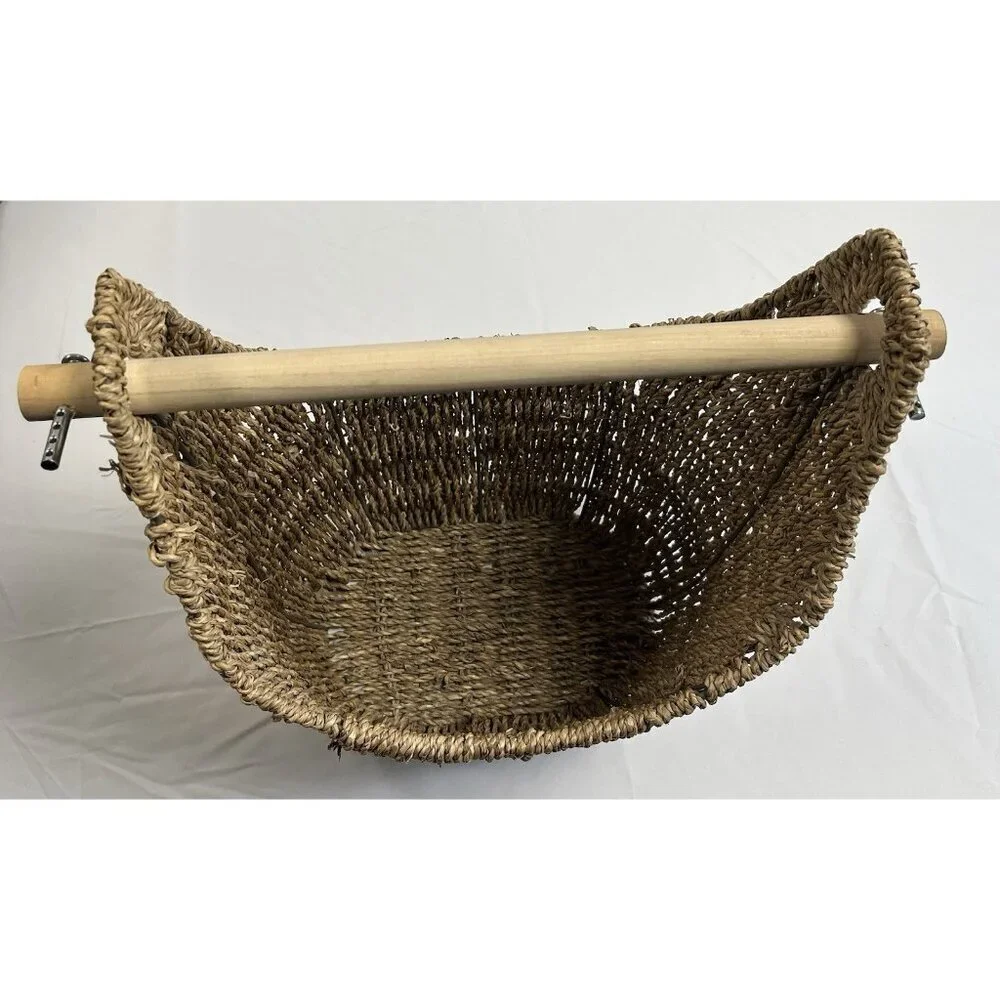 2 Vintage/Boho/Beach/Cottage Woven Seagrass Baskets Lot 🤍